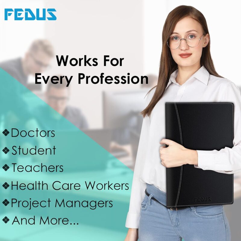 FEDUS Multipurpose Leatherette Professional File Folders - Image 4