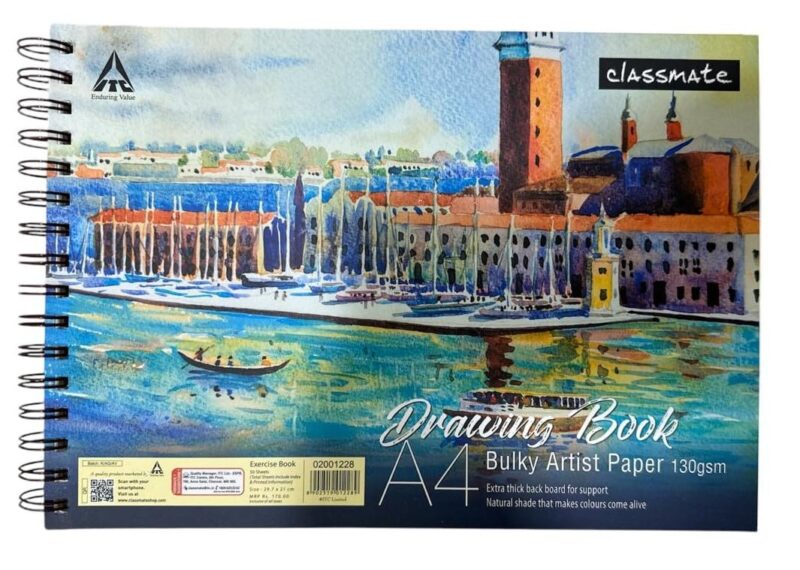 Classmate Bulky Artist Paper Drawing Book A4 Size (130 GSM) - Image 3