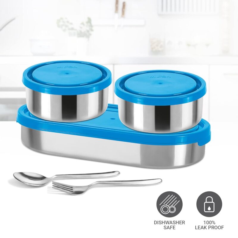 Milton Lunch Box with Insulated Fabric Jacket, 3 Containers - Image 5