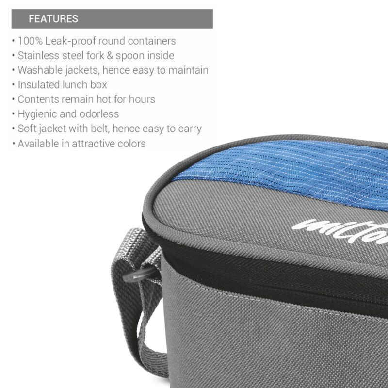 Milton Lunch Box with Insulated Fabric Jacket, 3 Containers - Image 7