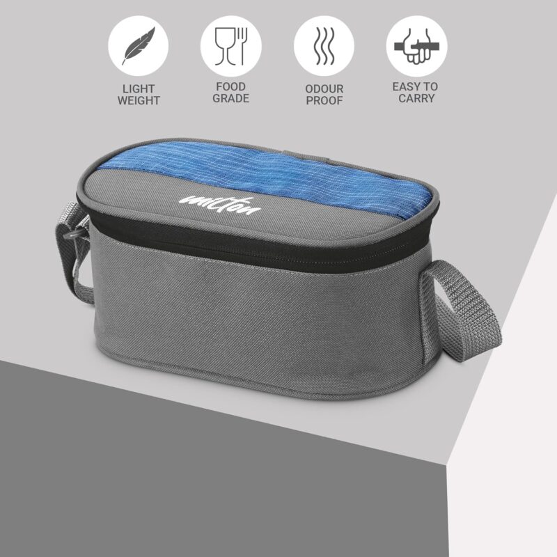 Milton Lunch Box with Insulated Fabric Jacket, 3 Containers - Image 2