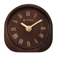Table Clock Digital Titan Classic Dark Brown