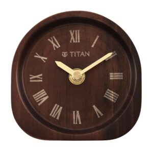 Table Clock Digital Titan Classic Dark Brown
