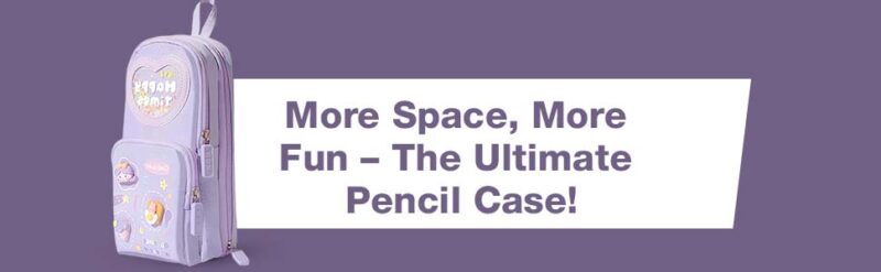 WireScorts Premium Pencil Case 6 Layer with 3 Compartment Cute Aesthetic Pencil Case for Girls Large Capacity Pencil Pouch Multifunctional Pouch for School Kids Cute Stationary Gift - Purple  Amazon.in Toys & Games - Image 8