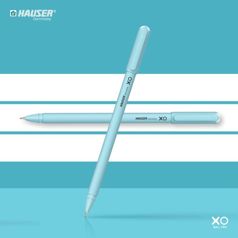 Hauser XO 0.7mm Ball Pen Tumbler | Sleek Body & Minimalistic Design | Matt Finish & Solid Body Type | Low Viscosity Ink with Ultra Durable Tip | Blue, Black & Red Ink, Pack of 50 Pens  Amazon.in Office Products - Image 4