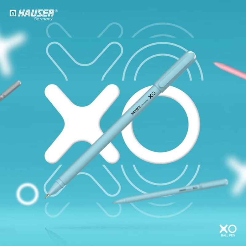 Hauser XO 0.7mm Ball Pen Tumbler | Sleek Body & Minimalistic Design | Matt Finish & Solid Body Type | Low Viscosity Ink with Ultra Durable Tip | Blue, Black & Red Ink, Pack of 50 Pens  Amazon.in Office Products - Image 10