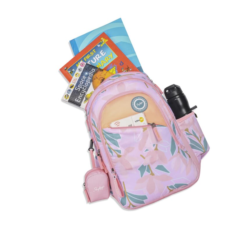 Buy Skybags Bloom 30 Litres Pink School Bag For Girls at Amazon.in - Image 2