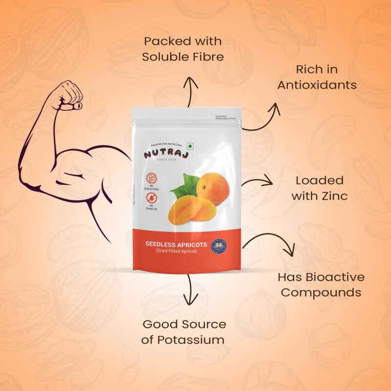 Nutraj Dried Premium Turkish Apricots 200G - Image 5