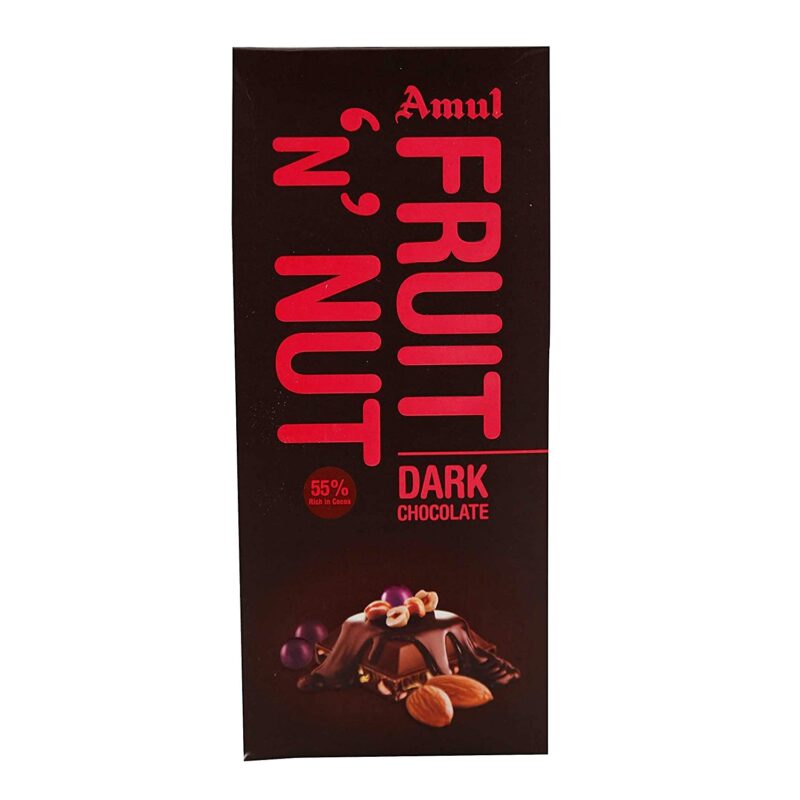 Amul Dark Chocolate Bar Fruit N Nut, 150 g - Image 2