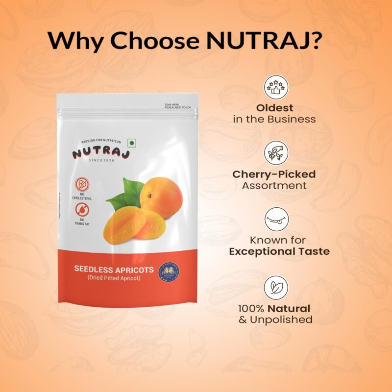 Nutraj Dried Premium Turkish Apricots 200G - Image 6