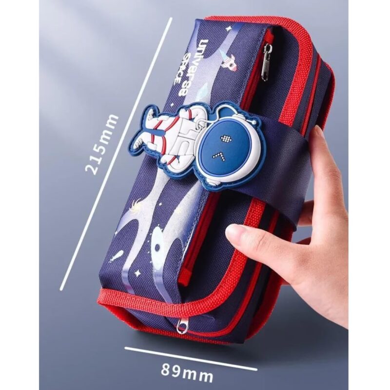 Buy Storio Space Astronaut Pencil Case Large Capacity Pen Bag,Cute Cartoon Stationery Organizer Detachable Zipper Pen Pouch,Polyester Storage Box for Boys Girls Teen Student - Multicolor Online at Low Prices in India - Amazon.in - Image 9