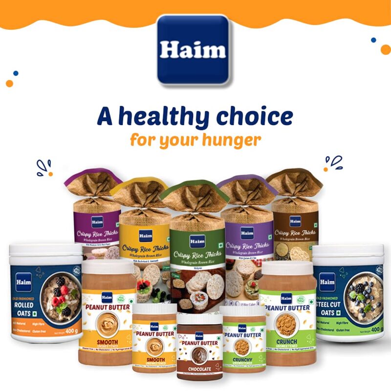 HAIM Organic Crispy Rice Thick Wholegrain Brown Rice Cake - Pack of 1 (Quinoa & Chia) - Image 2