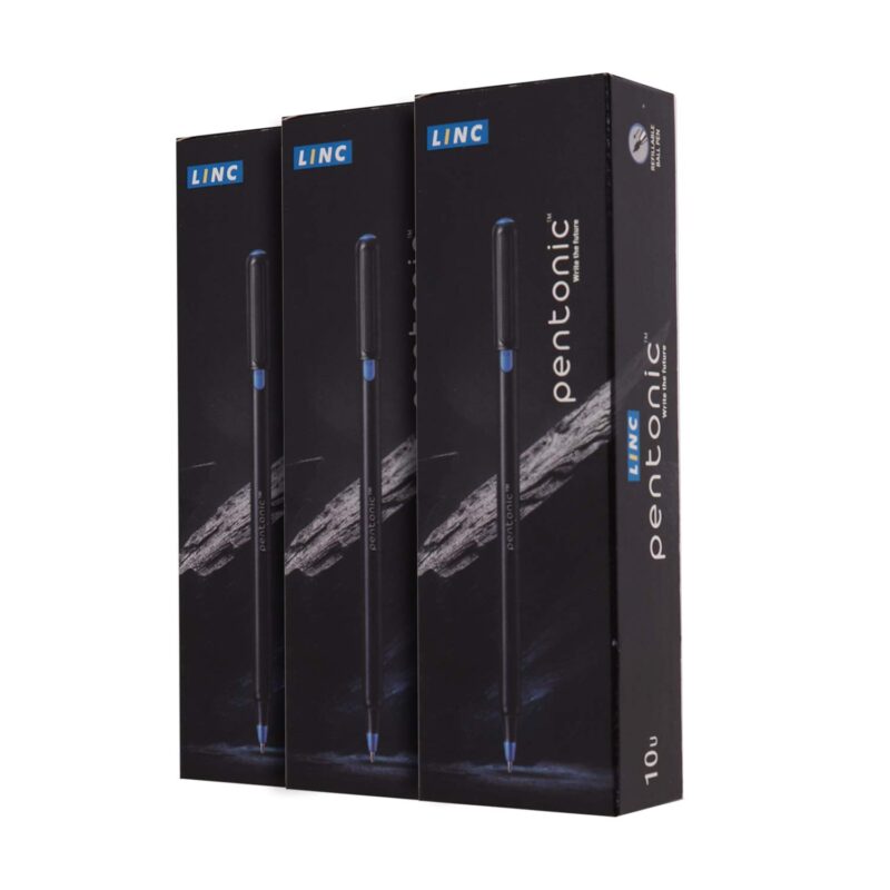 Pentonic 0.7 mm Ball Pen Blister Pack | Black Body | Blue Ink | Set of 10 Pens  Amazon.in - Image 17