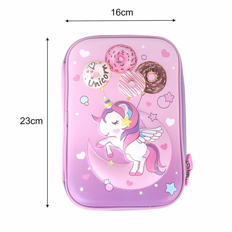 PLUSPOINT 3D Unicorn Pencil case Large Capacity Premium Stylish EVA Case Embossed Compass with More Space, School Supply Organizer for Students, Stationery Box, Cosmetic Zip Pouch Bag  Amazon.in Toys & Games - Image 12