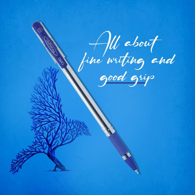 Cello Finegrip Ball Pen | Blue Ball Pens | Jar of 25 Units | Best Ball Pens for Smooth Writing | Ball Point Pen Set | Pens for Students and Professionals Stationery  Amazon.in Office Products - Image 19
