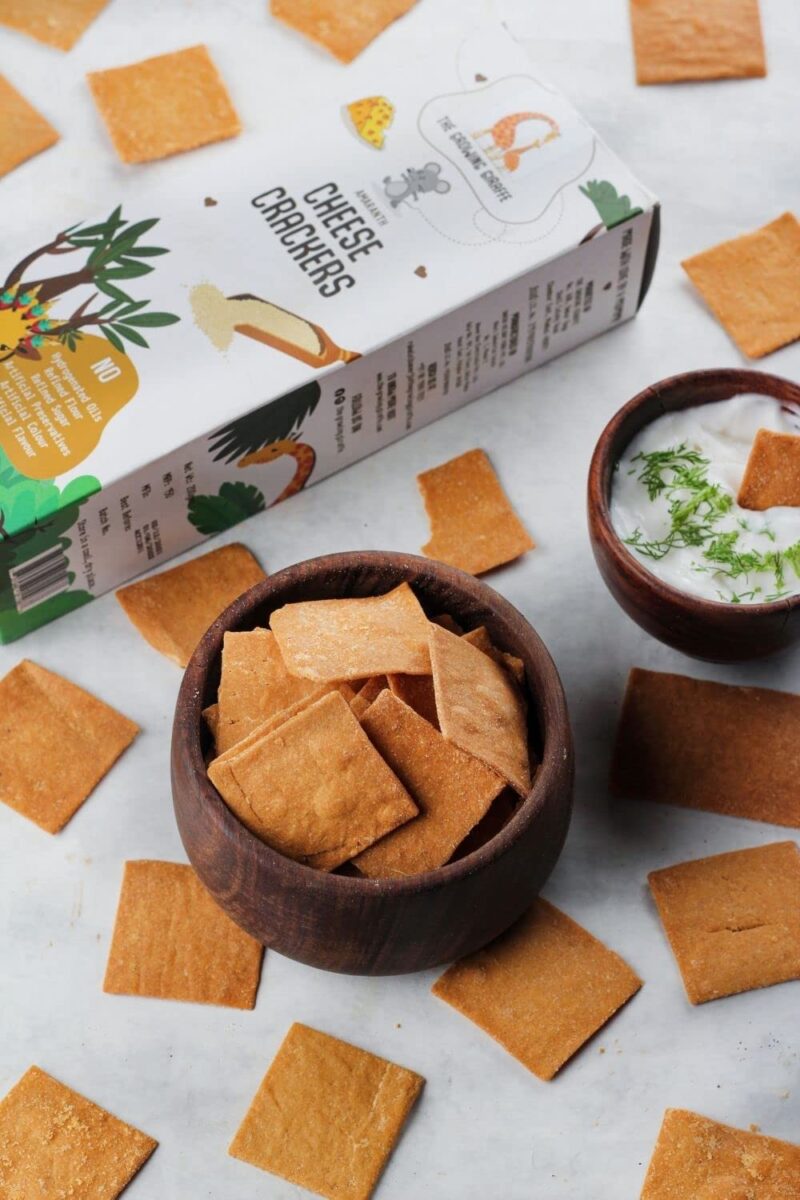 The Growing Giraffe Cheese Crackers (60 G) & Peanut Butter & Cacao (160 G) - Image 4