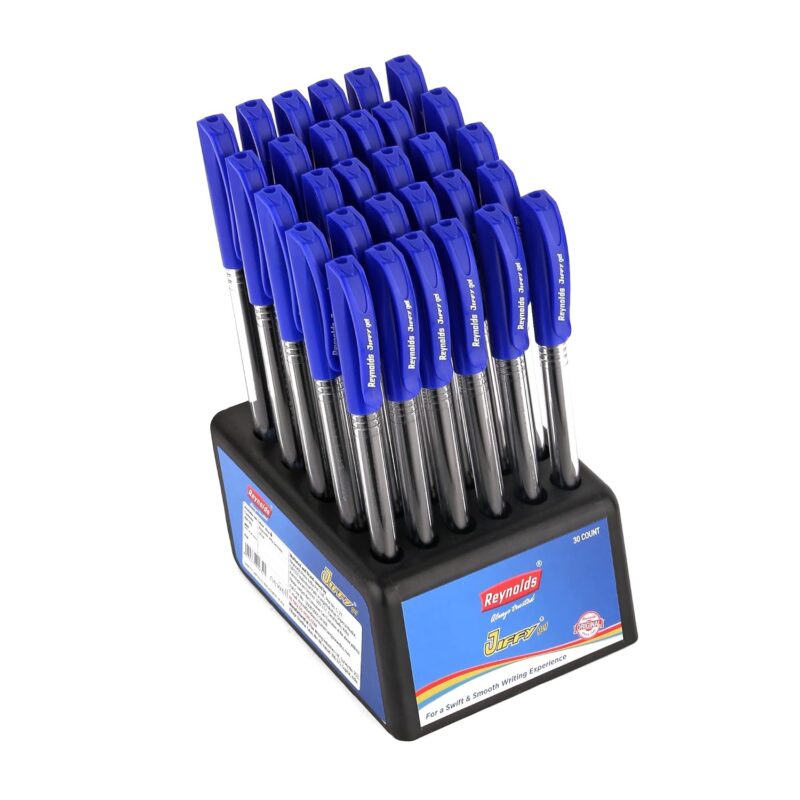 Reynolds JIFFY 5 CT BLUE I Lightweight Gel Pen With Comfortable Grip for Extra Smooth Writing I School and Office Stationery | 0.5mm Tip Size  Amazon.in Office Products - Image 20