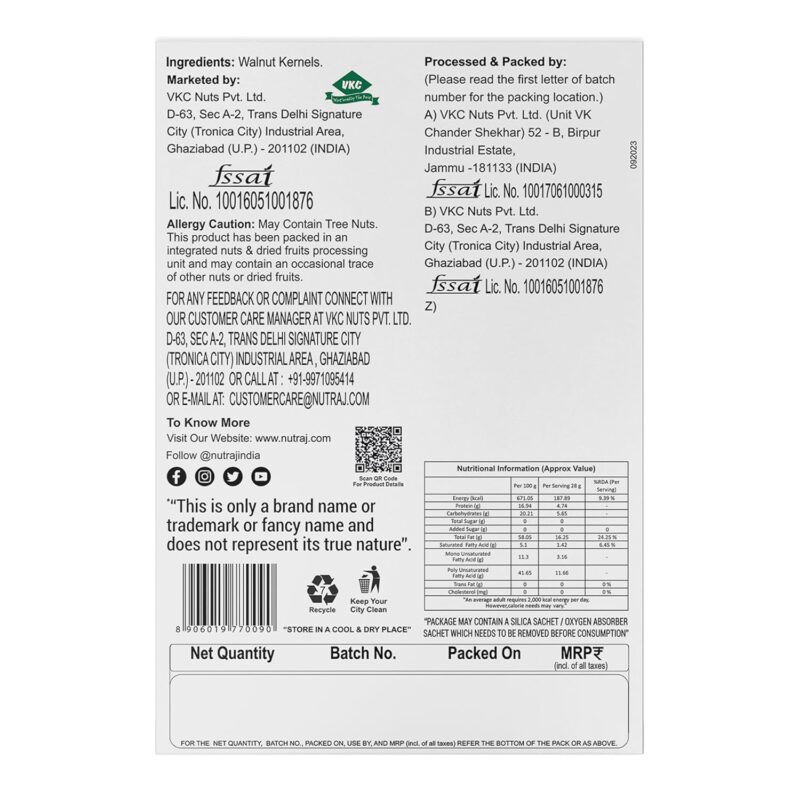 Nutraj California Walnuts Kernels 200gm - Image 6
