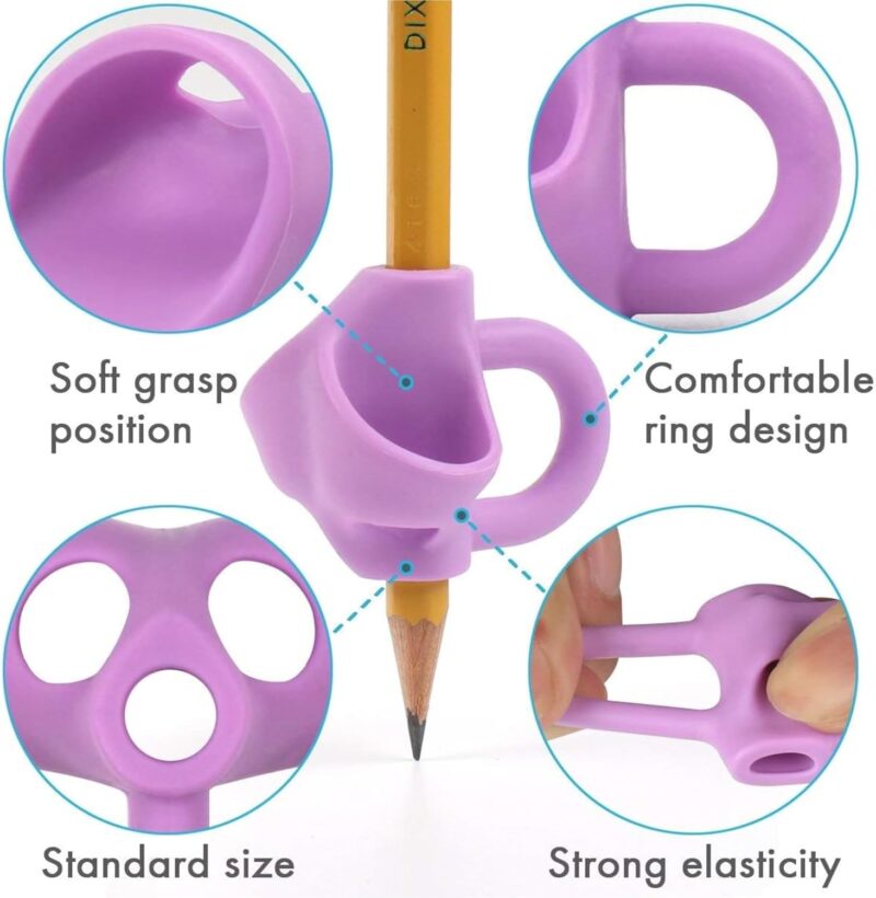 iBuddy Pencil Gripper For Kids Writing - 3 Pcs - Image 7