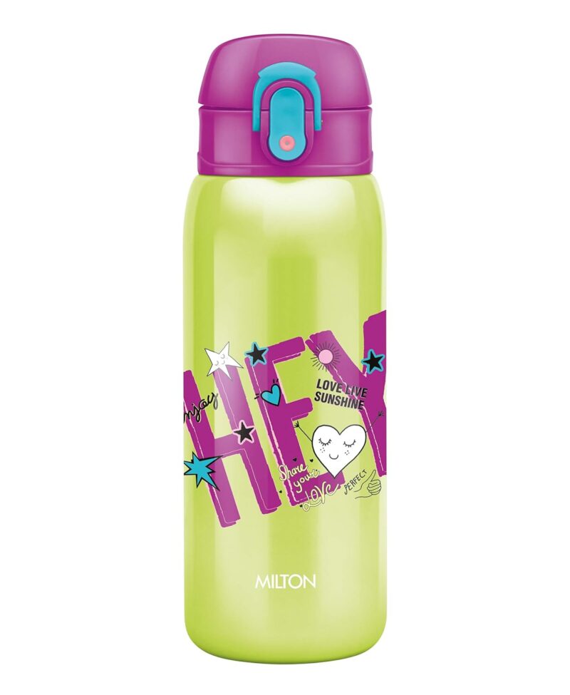 Milton Jolly 475 thermosteel Kids Hot and Cold Water Bottle, 390 ml, Green  Amazon.in Home & Kitchen