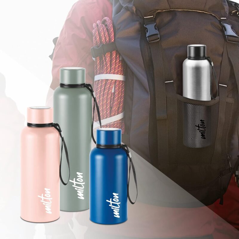 Milton Aura 1000 Thermosteel Bottle, 1050 ml Water Bottles, 24 Hours Hot and Cold, Easy to Carry, Easy Grip, Rust Proof, Tea, Coffee, Office, Travel Bottle, Black  Amazon.in Home & Kitchen - Image 6