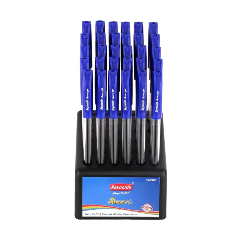 Reynolds JIFFY 5 CT BLUE I Lightweight Gel Pen With Comfortable Grip for Extra Smooth Writing I School and Office Stationery | 0.5mm Tip Size  Amazon.in Office Products - Image 19
