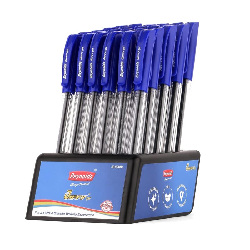 Reynolds JIFFY 5 CT BLUE I Lightweight Gel Pen With Comfortable Grip for Extra Smooth Writing I School and Office Stationery | 0.5mm Tip Size  Amazon.in Office Products - Image 22