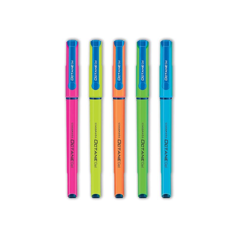 Classmate Octane Neon- Blue Gel Pens (Pack of 5)|Smooth Writing Pens|Water-Proof Ink for Smudge-Free writing|Attractive Neon Body Colours|Preferred by Students for Exam & Class Notes  Amazon.in Office Products - Image 11