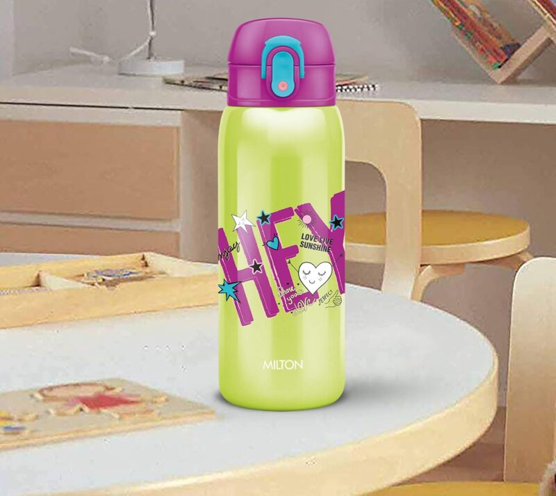 Milton Jolly 475 thermosteel Kids Hot and Cold Water Bottle, 390 ml, Green  Amazon.in Home & Kitchen - Image 6
