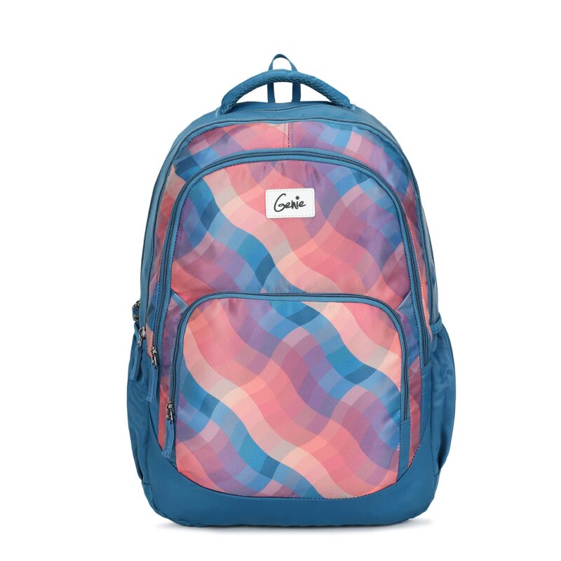 Genie Plaids 19 inches Blue School Backpack (PLAIDS19SBBLU)  Amazon.in Fashion - Image 8