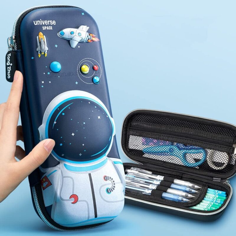 Buy Umadiya 3D Cover Large Capacity Pencil Case Compass With Compartments, School Supply Organizer For Students, Stationery Box, Cosmetic Zip Pouch Bag (1 Unit, Canvas, Multicolor) Online at Low Prices in India - Amazon.in - Image 25