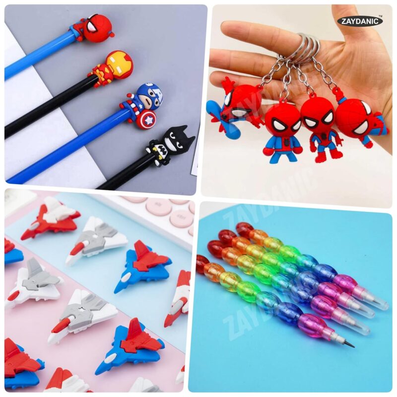 ZAYDANIC Plastic Spiderman Pencil Box Case | Inbuilt Led Light With Dual Sharpener (Magnetic Lock & Dual Compartments) With School Stationery Kit For Kids & Students, Multicolor  Amazon.in Toys & Games - Image 14