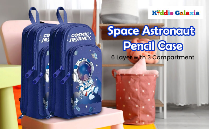 Kiddie Galaxia Space Astronaut Pencil Case 6 Layer with 3 Compartment Cute Aesthetic Pencil Case for Boys & Girls Large Capacity Pencil Pouch for School Kids Cute Stationary Gift  Amazon.in Toys & Games - Image 7